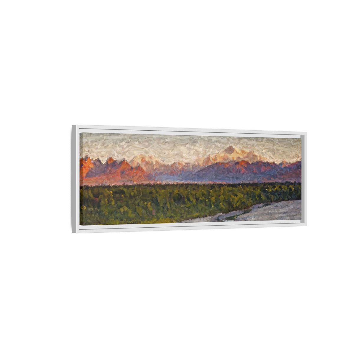 Golden Sunset on Denali Range, Alaska