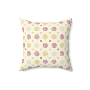 Playful Pastel Dots Square Pillow