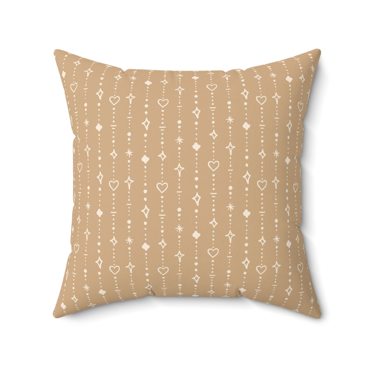 Golden String Grace Square Pillow