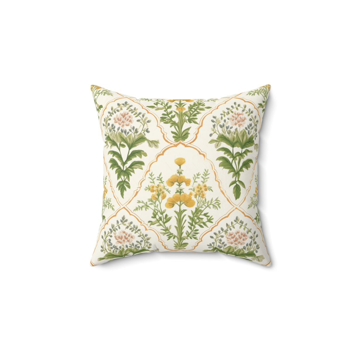 Golden Meadow Square Pillow