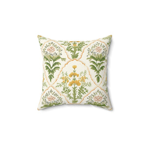 Golden Meadow Square Pillow