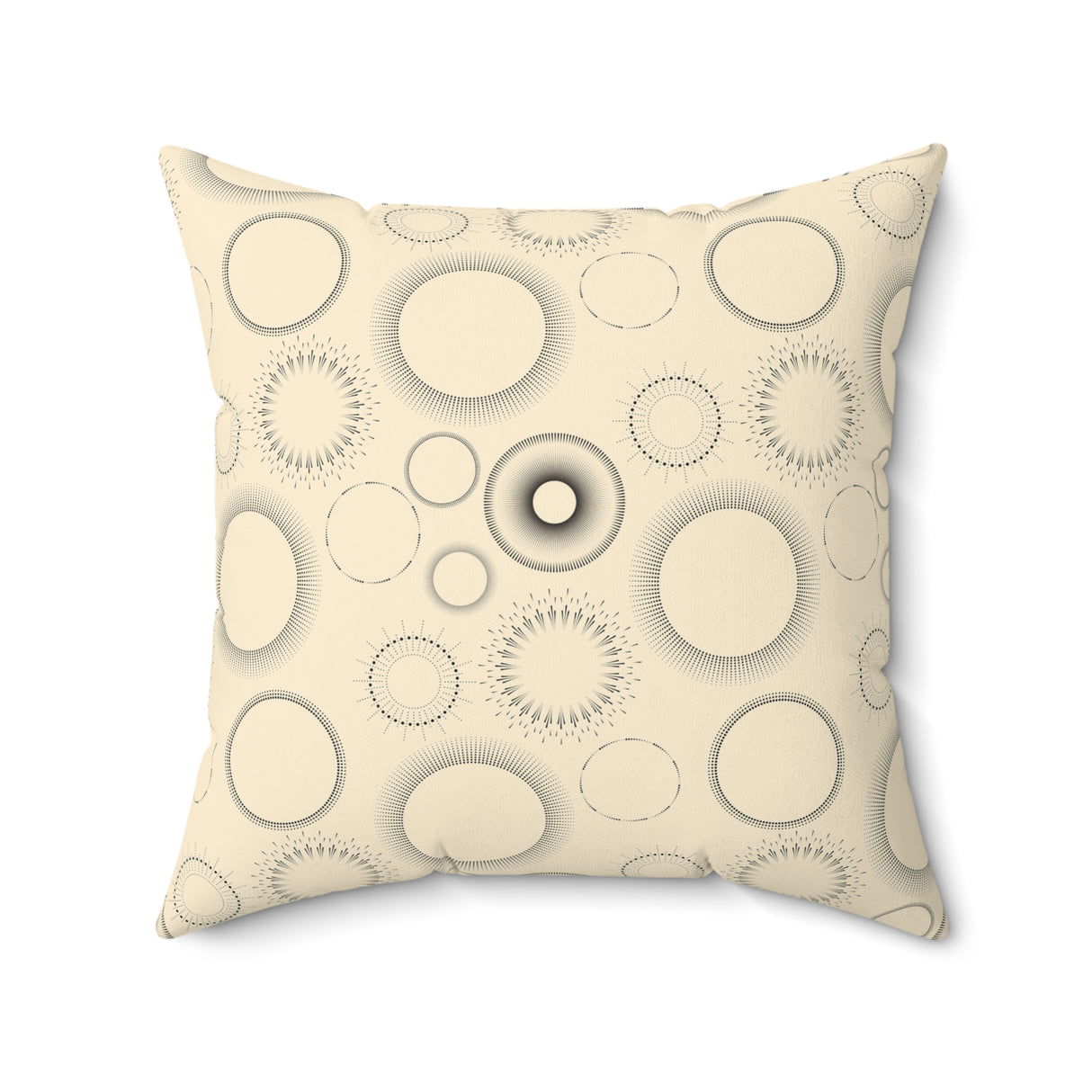 Celestial Halo Elegance Square Pillow