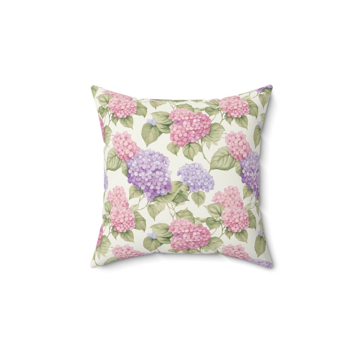 Hydrangea Whispers Square Pillow