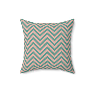 Retro Chevron Bliss Square Pillow