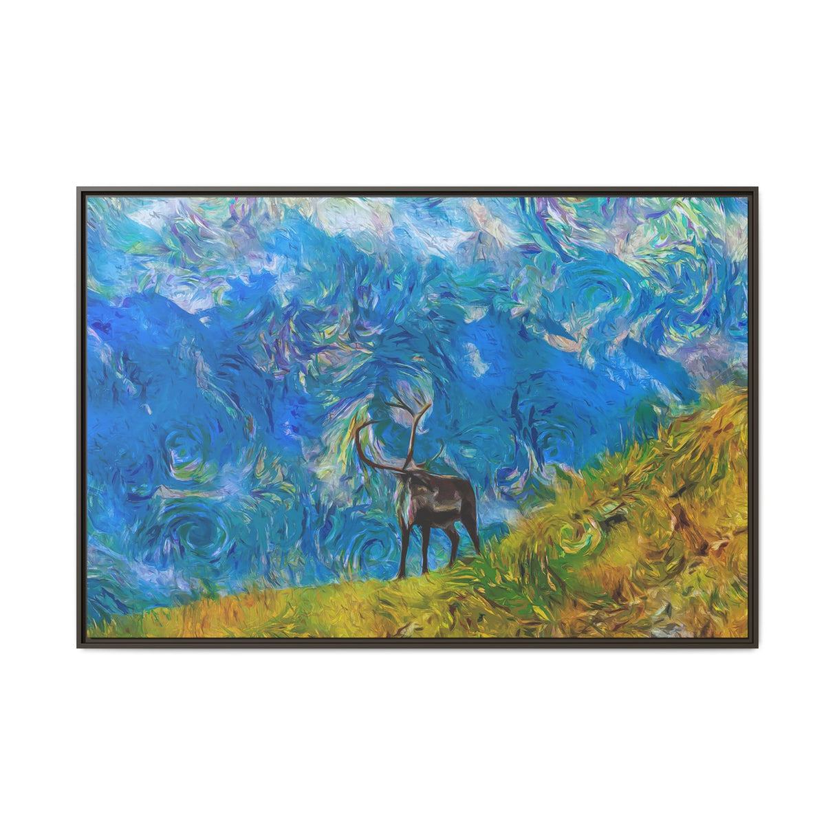 Caribou on Mountain Slope, Kobuk Valley National Park