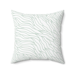 Flowing Wave Serenity Square Pillow