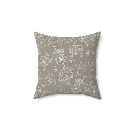 Nostalgic Journey Square Pillow