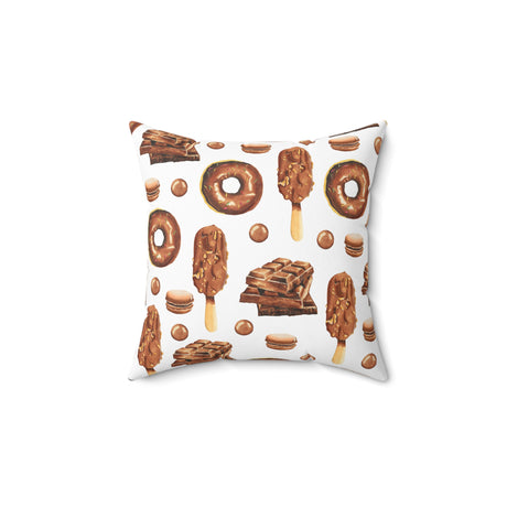 Sweet Chocolate Bliss Square Pillow