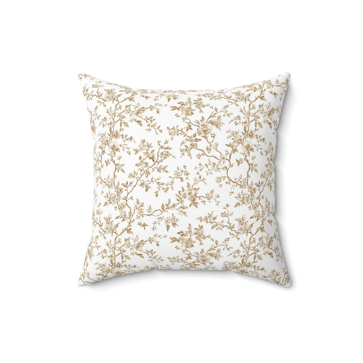 Vintage Botanical Charm Square Pillow