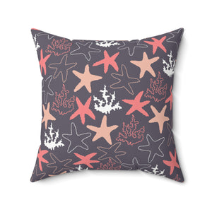 Coral Seas Square Pillow