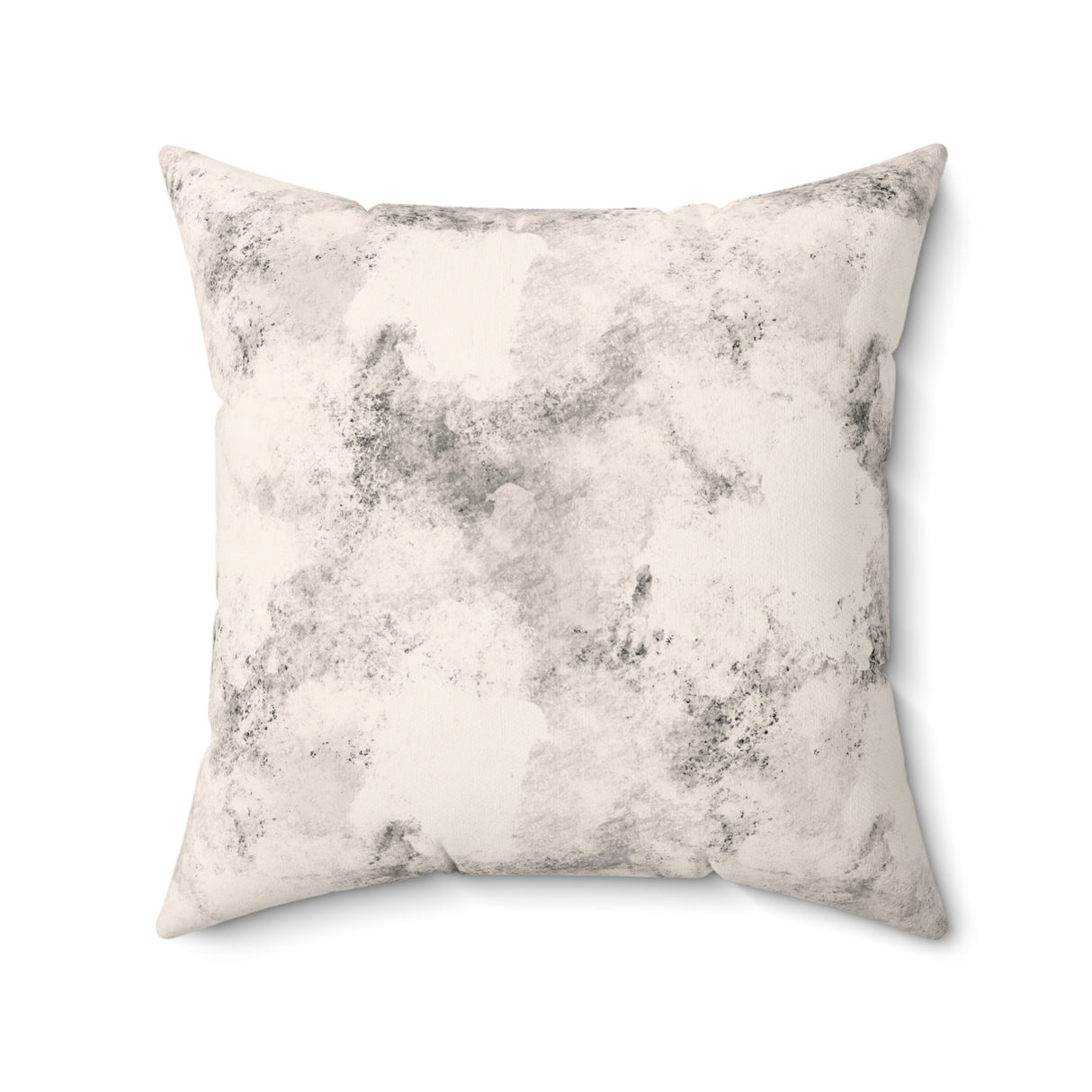 Monochrome Marble Mist Square Pillow