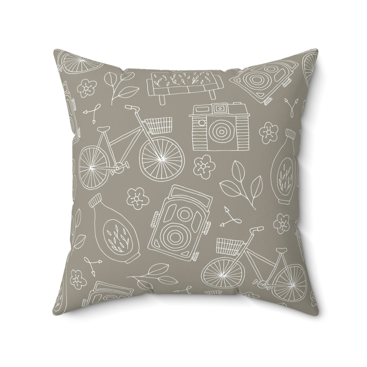 Nostalgic Journey Square Pillow