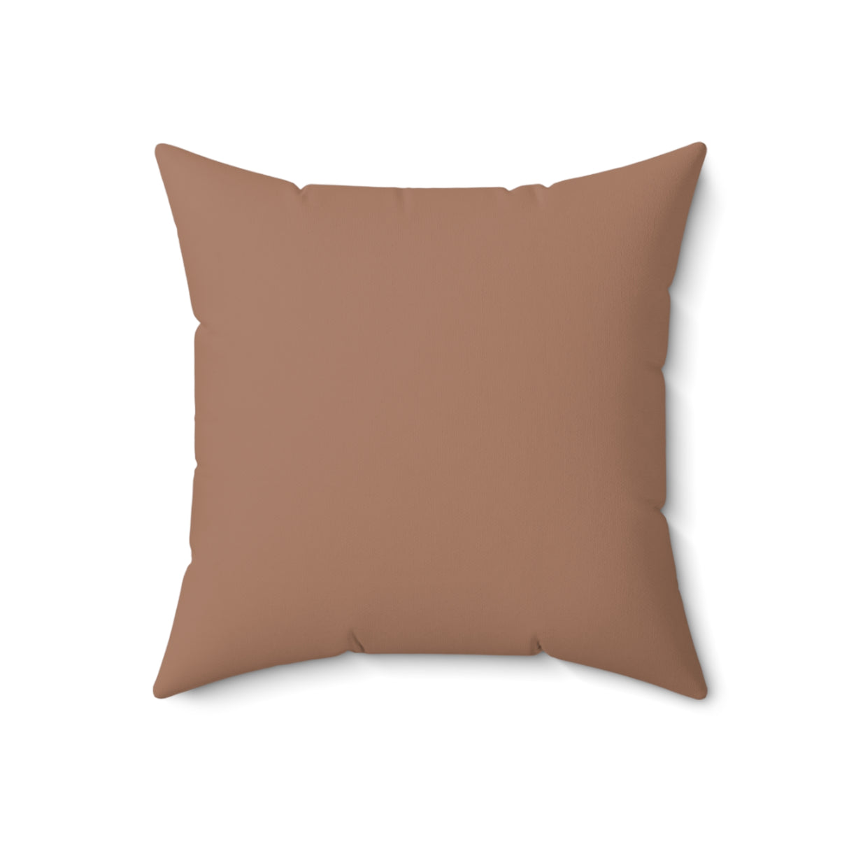 Earthy Striped Terracotta Square Pillow