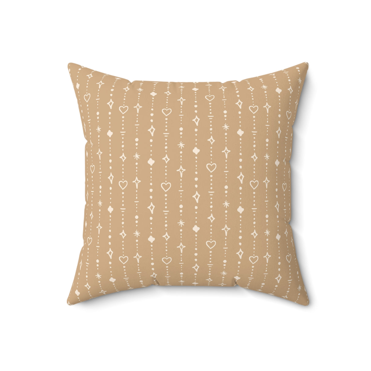 Golden String Grace Square Pillow