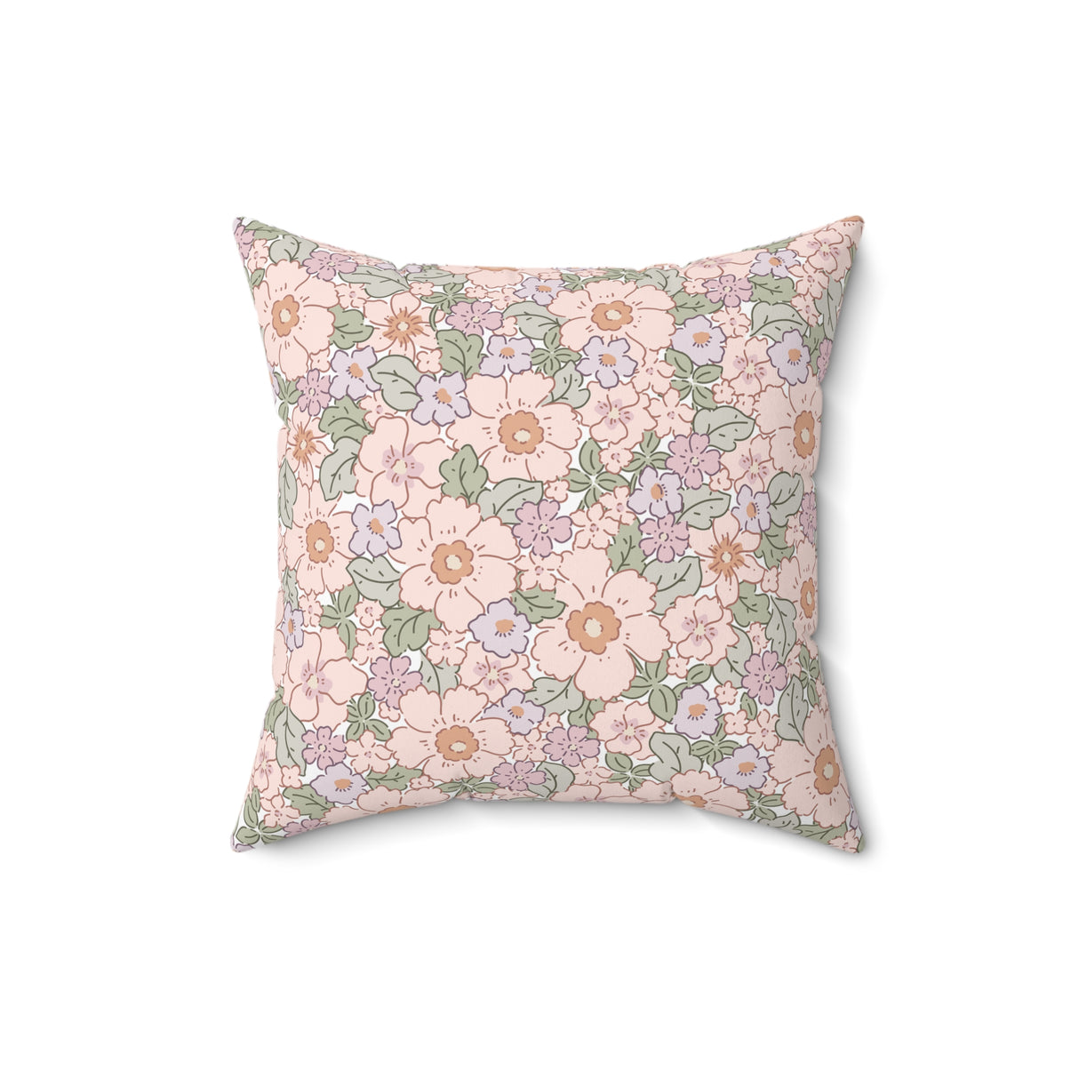 Vintage Bloom Harmony Square Pillow