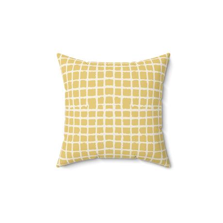 Woven Gold Harmony Square Pillow