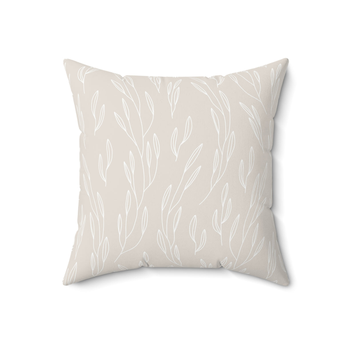 Subtle Botanical Grace Square Pillow