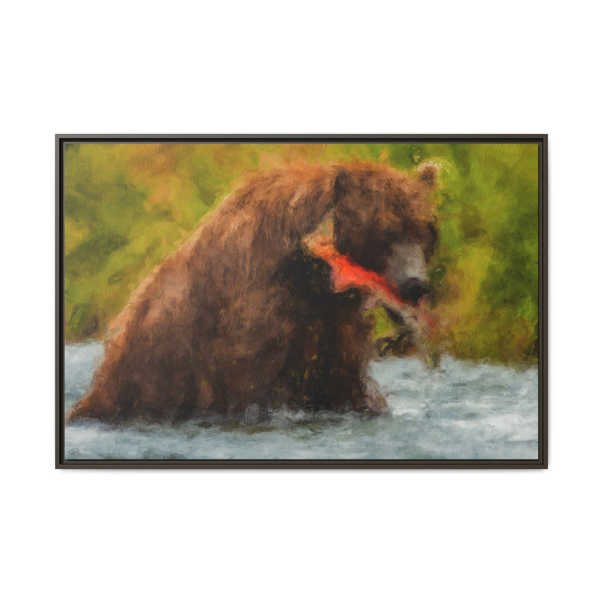 Brown Bear Fishing for Salmon, Katmai National Park