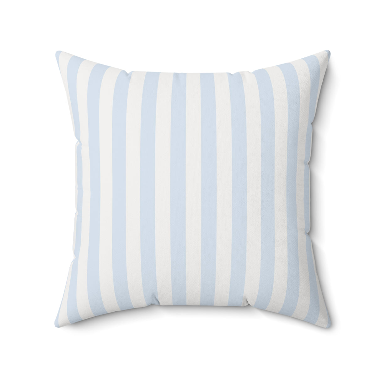 Serene Coastal Stripes Square Pillow