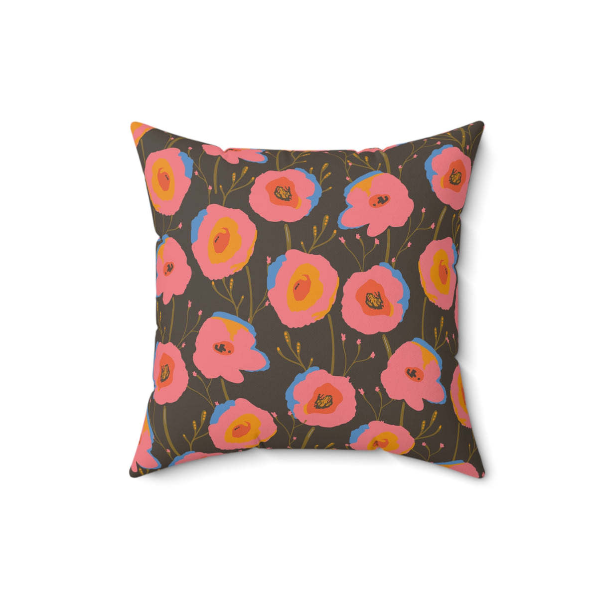 Blooming Sunset Charm Square Pillow