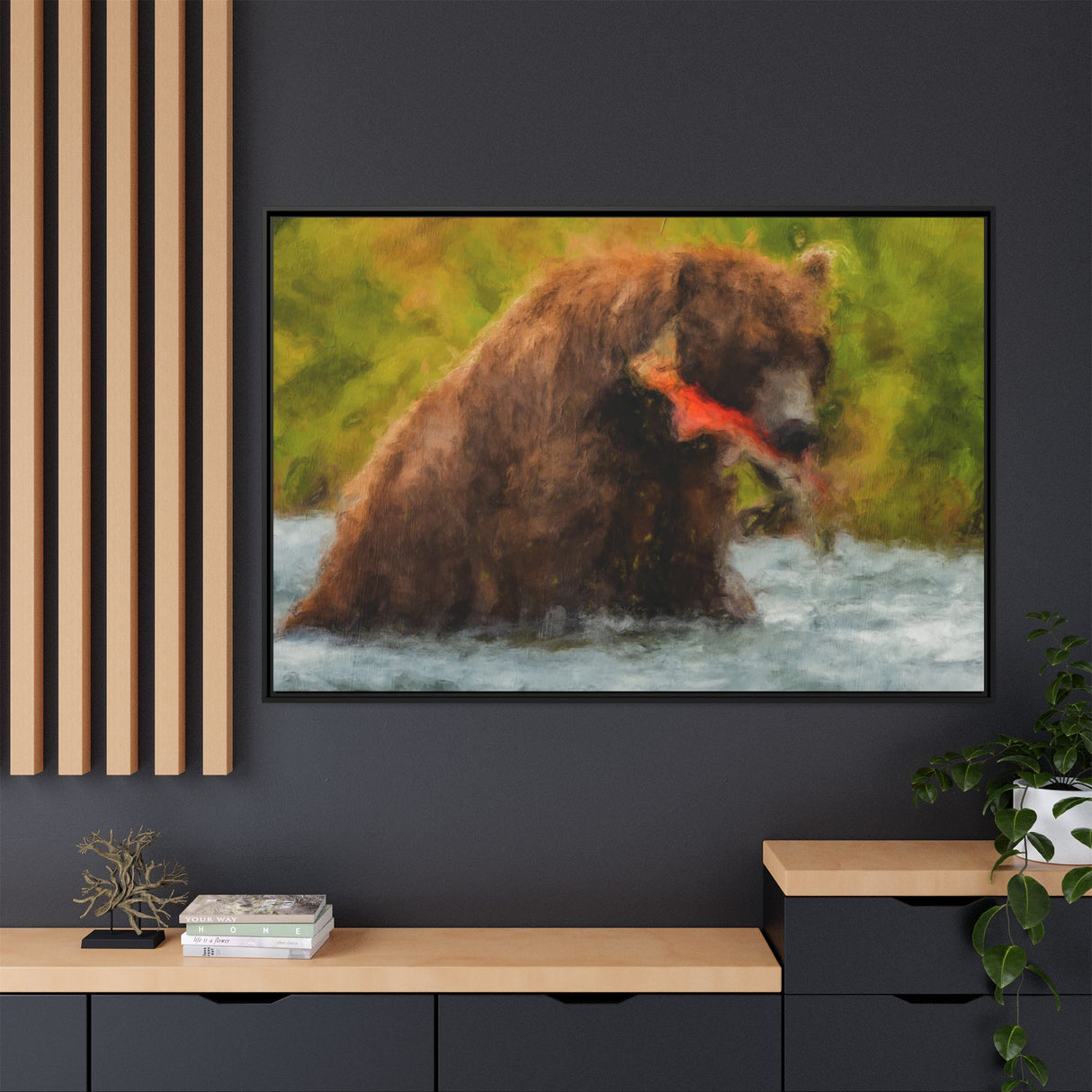 Brown Bear Fishing for Salmon, Katmai National Park
