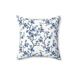 Indigo Elegance Square Pillow