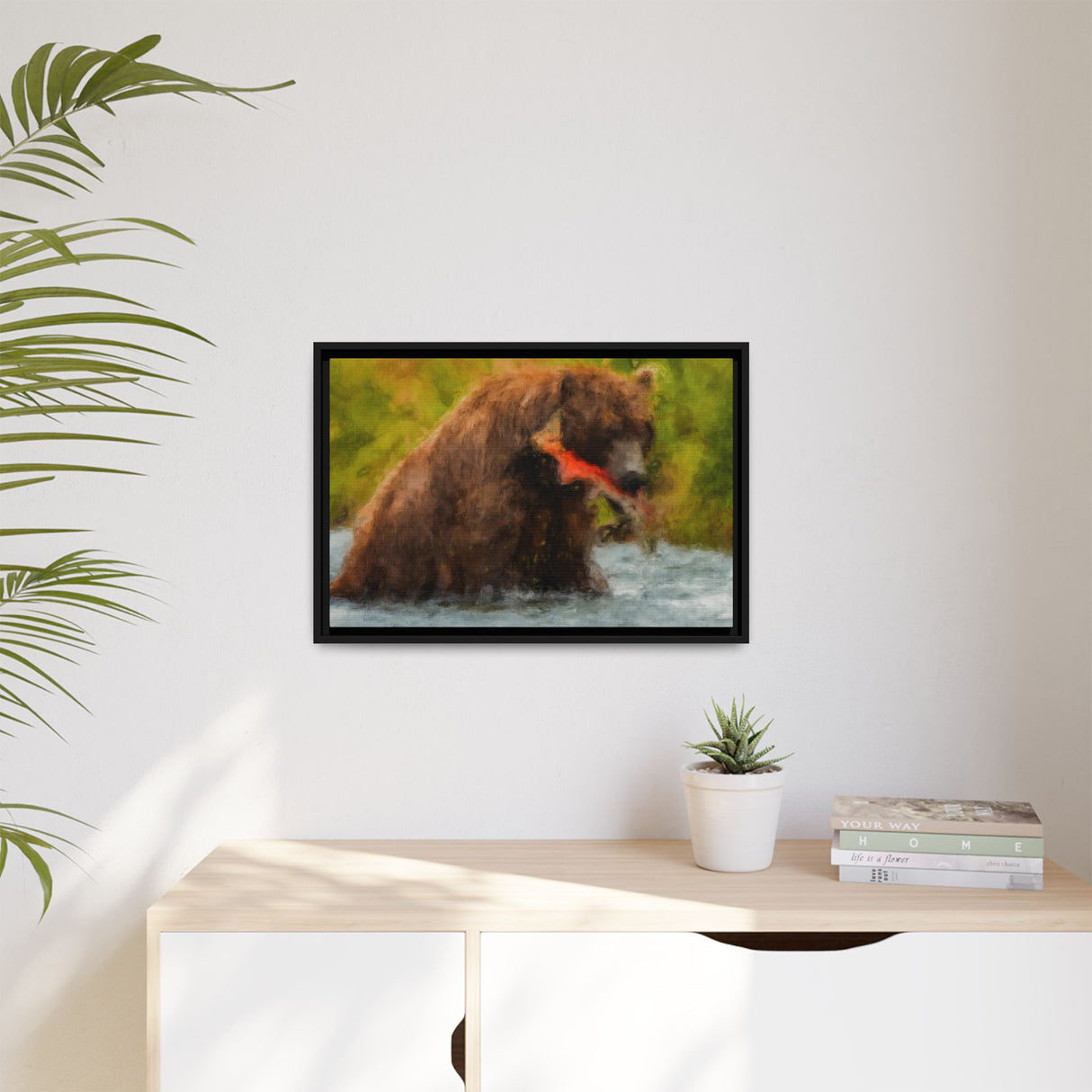 Brown Bear Fishing for Salmon, Katmai National Park