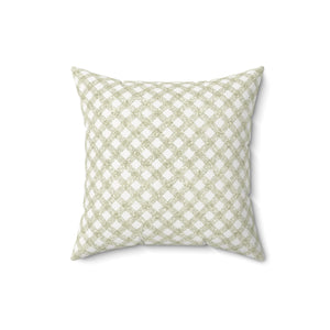 Serene Lattice Square Pillow