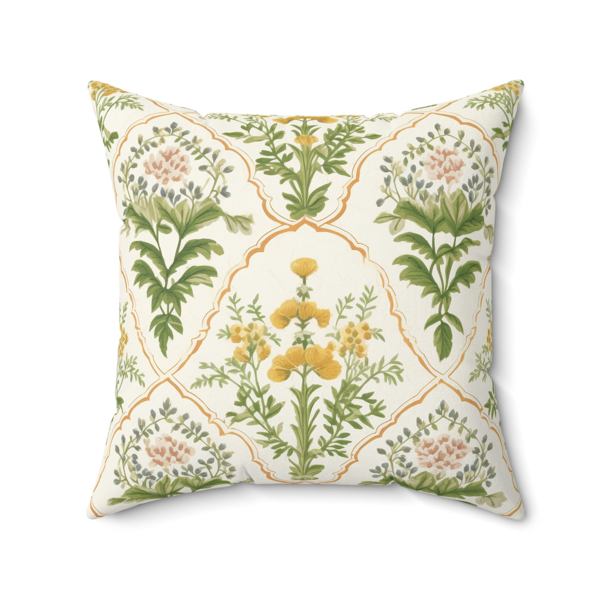 Golden Meadow Square Pillow