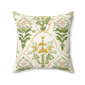 Golden Meadow Square Pillow