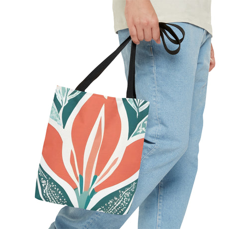 Paisley Tulip Fusion Tote Bag - Paisley Heart Collection