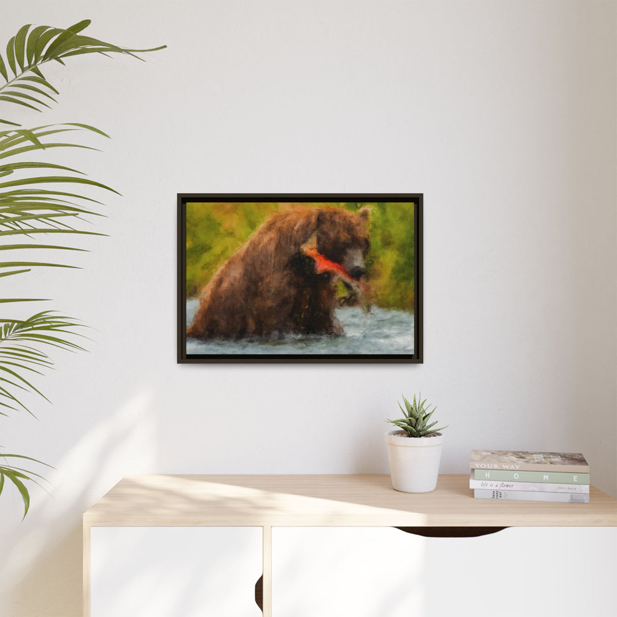 Brown Bear Fishing for Salmon, Katmai National Park