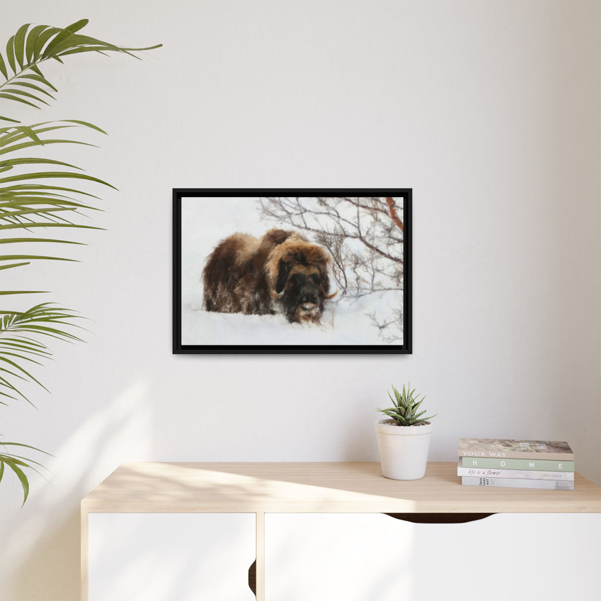 Muskox in Winter Silence, Aulavik National Park