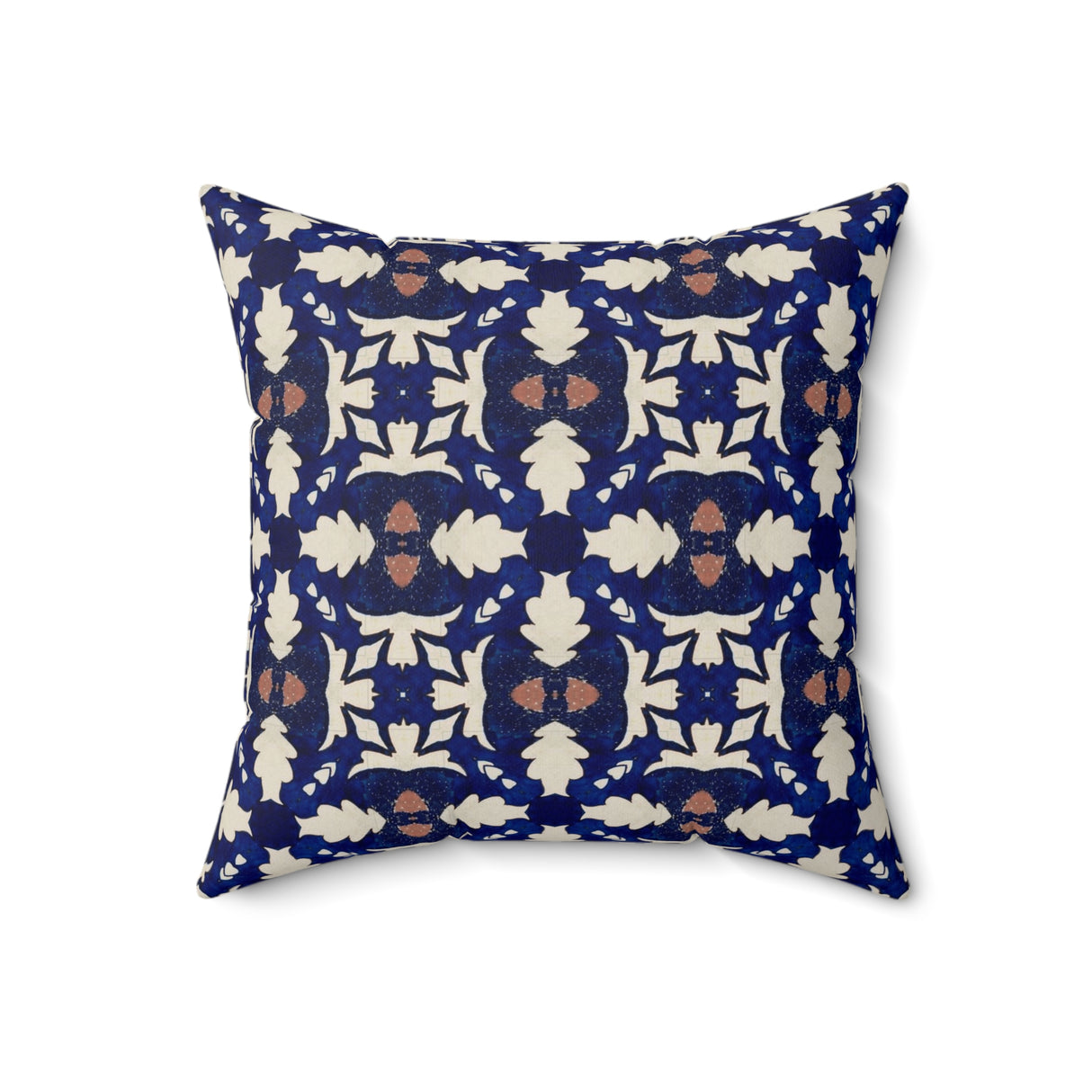 Royal Indigo Pattern Square Pillow