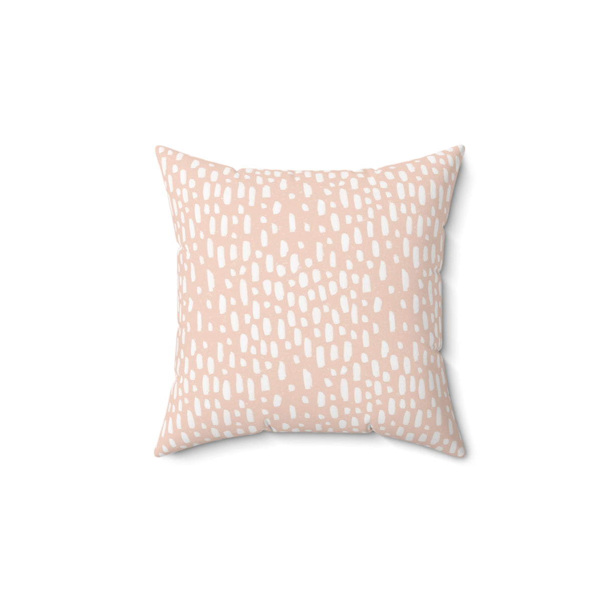 Blush Dotted Delight Square Pillow