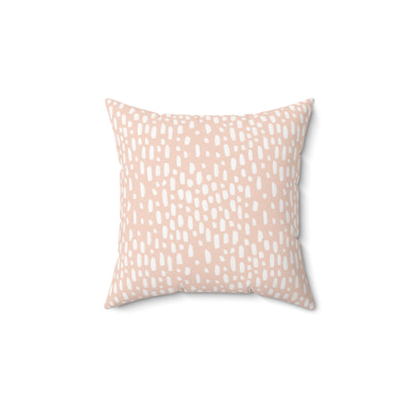 Blush Dotted Delight Square Pillow