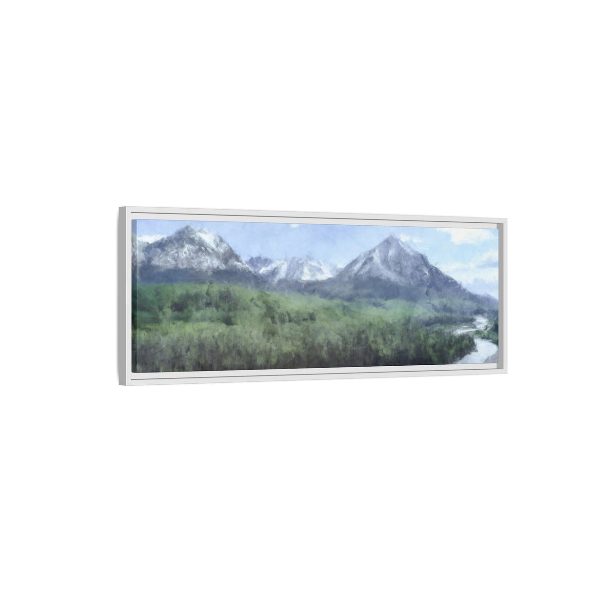 Snowy Peaks and River Valley, Chugach State Park
