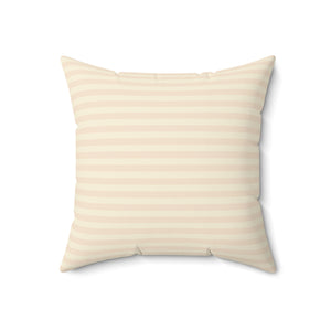 Soft Striped Elegance Square Pillow