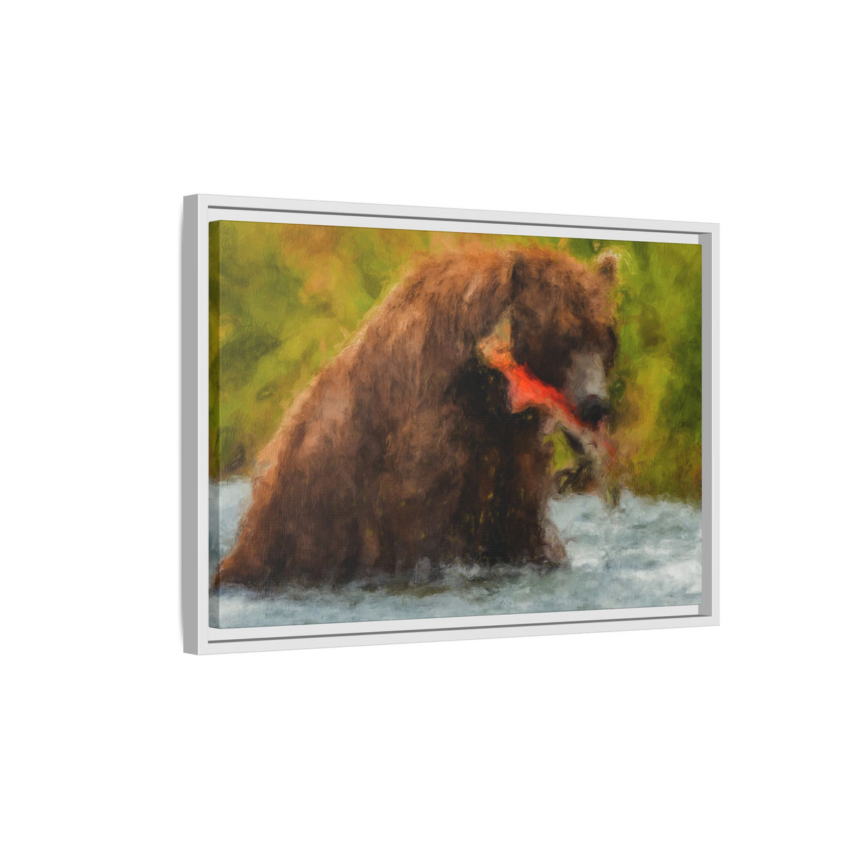 Brown Bear Fishing for Salmon, Katmai National Park