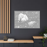 Polar Bear and Cub on the Shore, Torngat Mountains