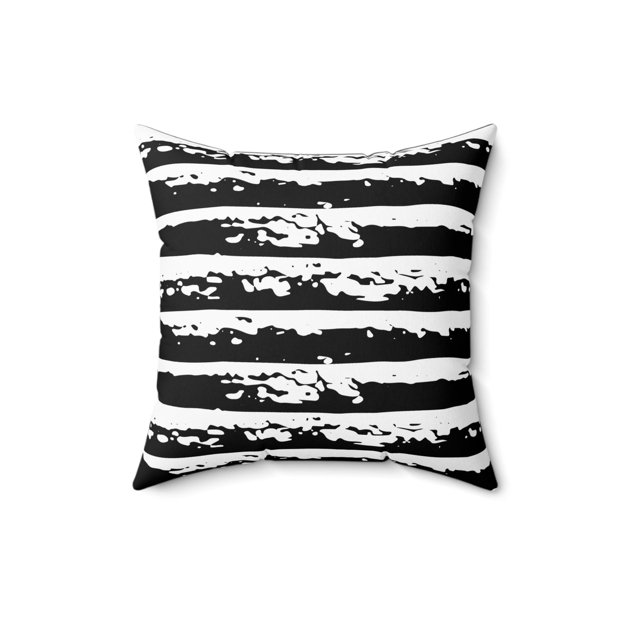 Bold Brush Stripes Square Pillow