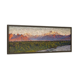 Golden Sunset on Denali Range, Alaska