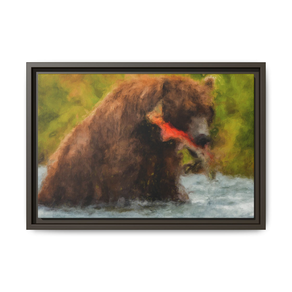 Brown Bear Fishing for Salmon, Katmai National Park