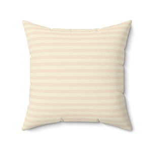 Soft Striped Elegance Square Pillow