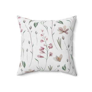 Delicate Blossom Charm Square Pillow