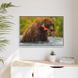 Brown Bear Fishing for Salmon, Katmai National Park