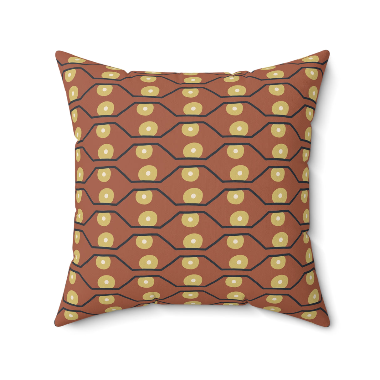 Sunset Chevron Harmony Square Pillow