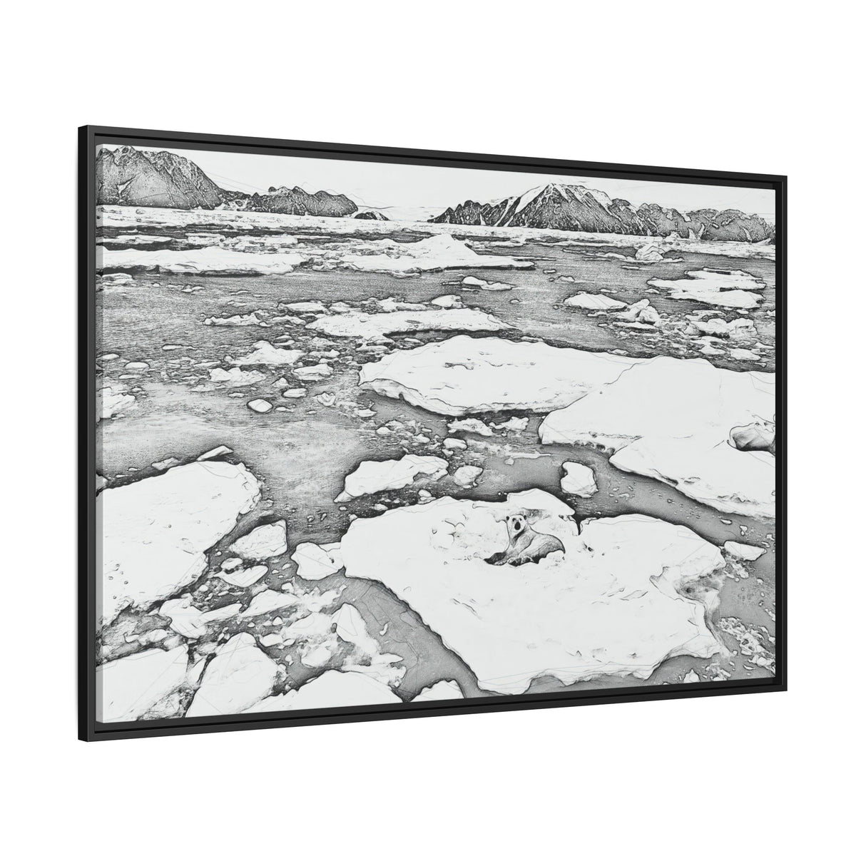 Polar Bear on Sea Ice, Northeast Greenland National Park