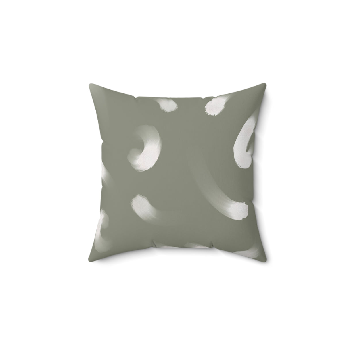 Abstract Brushstroke Square Pillow