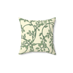 Verdant Vines Serenity Square Pillow